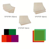 Mega Pack for Falcon Laser Engraving/Cutting Machine 12*12''  Basswood Plywood Sheets Materials