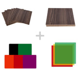 Mega Pack for Creality Falcon Laser Engraving/Cutting Machine 12*12'' Walnut Plywood Sheets Materials