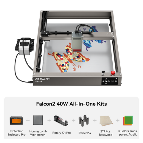 Falcon2 40W/22W Laser Engraver All-In-One Kits (with Materials) Falcon2 40W/22W Laser Engraver All-In-One Kits (with Materials)
