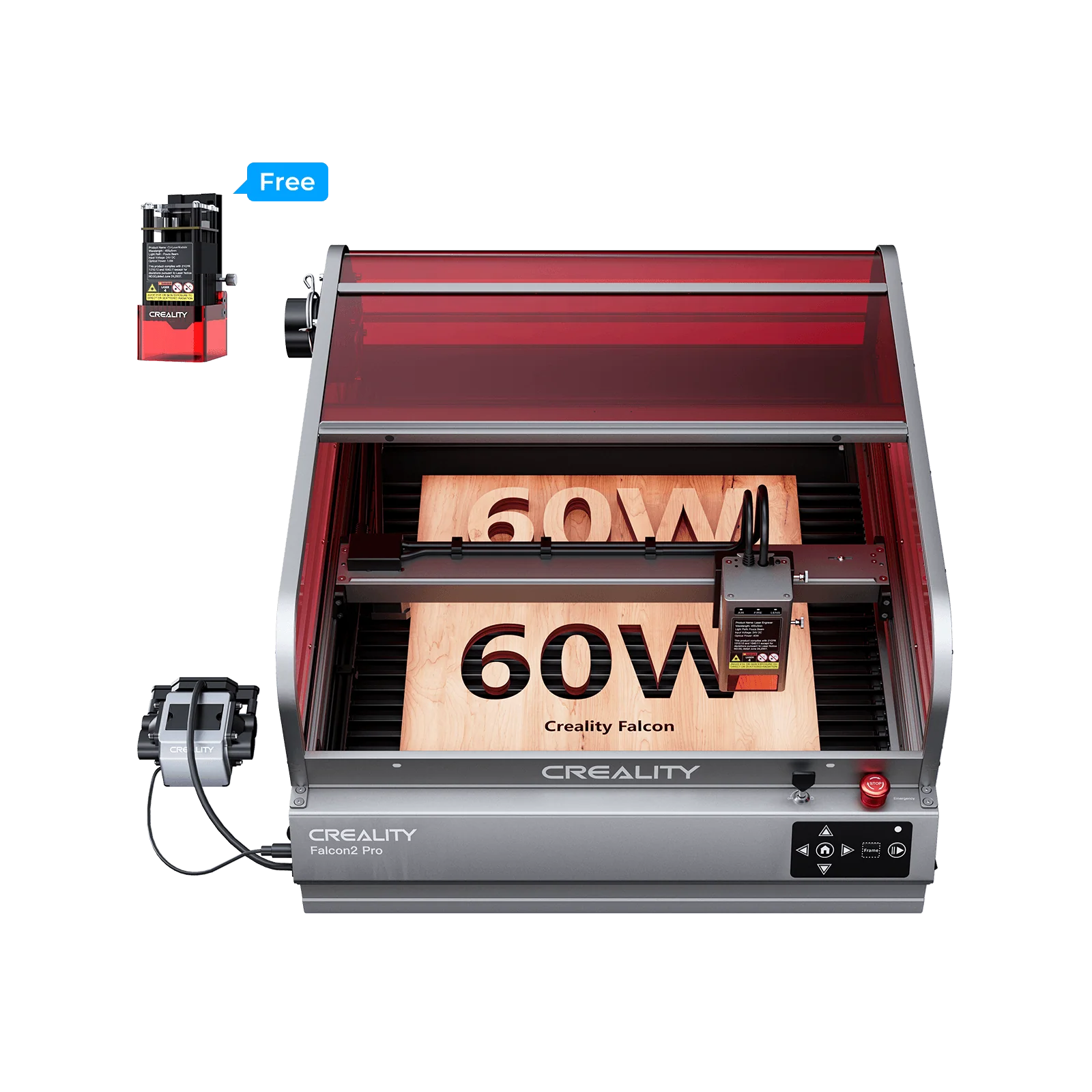 Graveur et découpeur laser Creality Falcon2 Pro 60W + module laser 1,6W offert