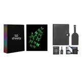 Crafting Bundle: Luminous Scratch Paper Fluorescent Scratch A4 and Custom Leather Passport Holder and Luggage Tag Set for Laser Engraving