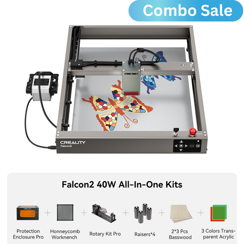 Falcon2 40W/22W Laser Engraver All-In-One Kits (with Materials) Falcon2 40W/22W Laser Engraver All-In-One Kits (with Materials)