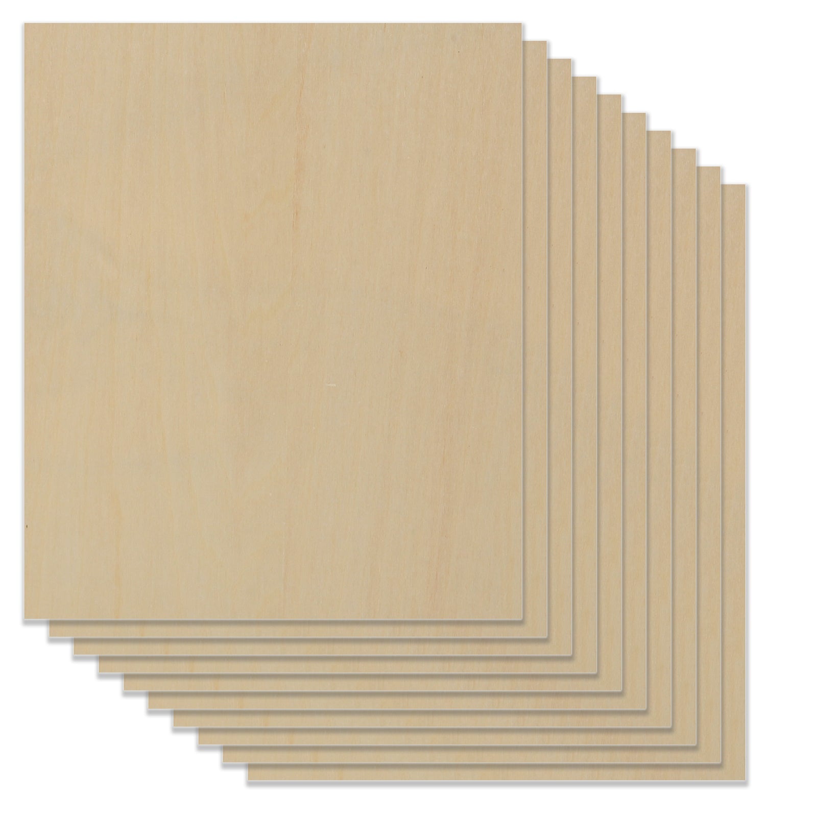 Thickness Basswood Plywood 8.27x11.7x0.12" for Laser Engraving - Pack of 10pcs Thickness Basswood Plywood 8.27x11.7x0.12" for Laser Engraving - Pack of 10pcs