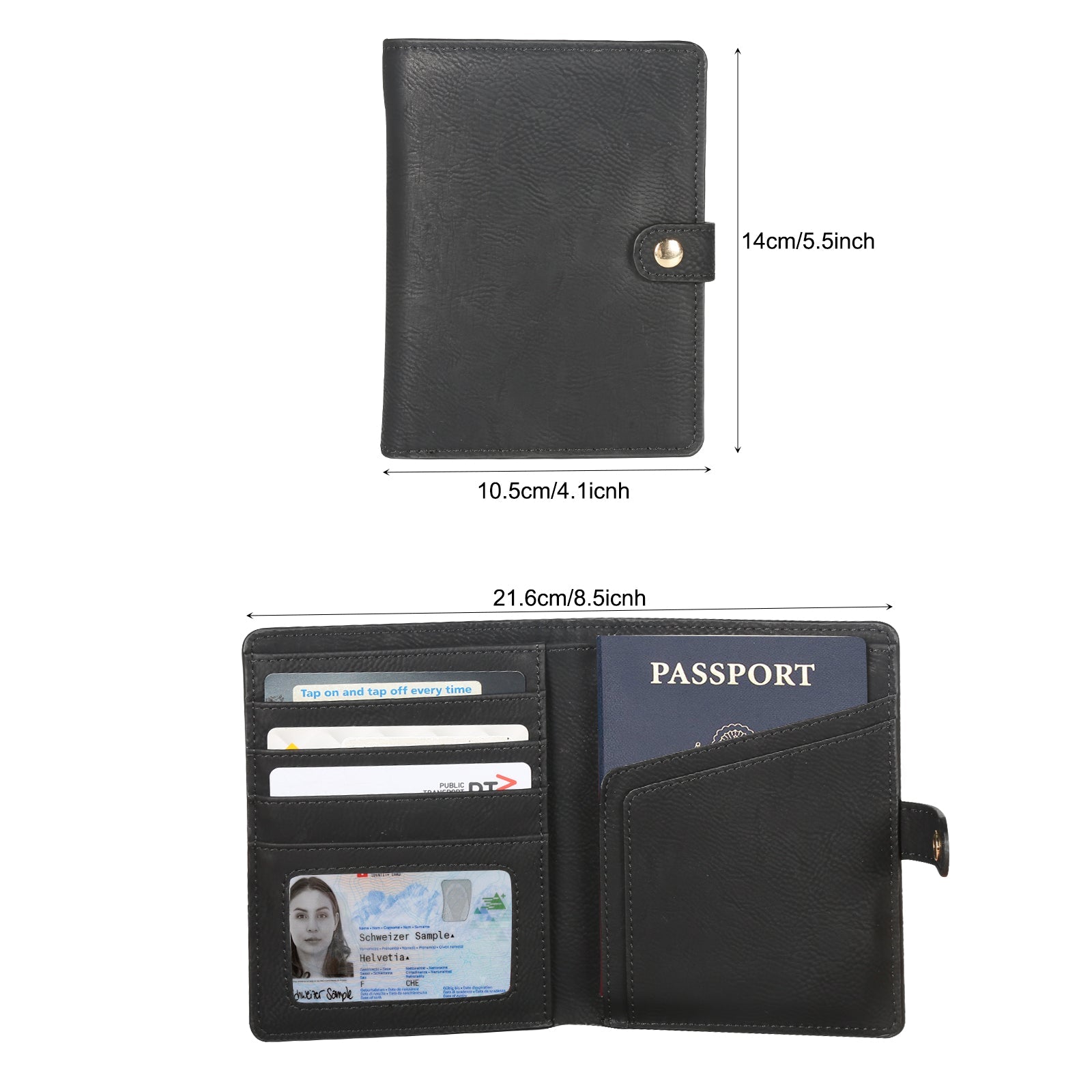 Ensemble personnalisé de porte-passeport en cuir et étiquette de bagage pour gravure au laser Ensemble personnalisé de porte-passeport en cuir et étiquette de bagage pour gravure au laser