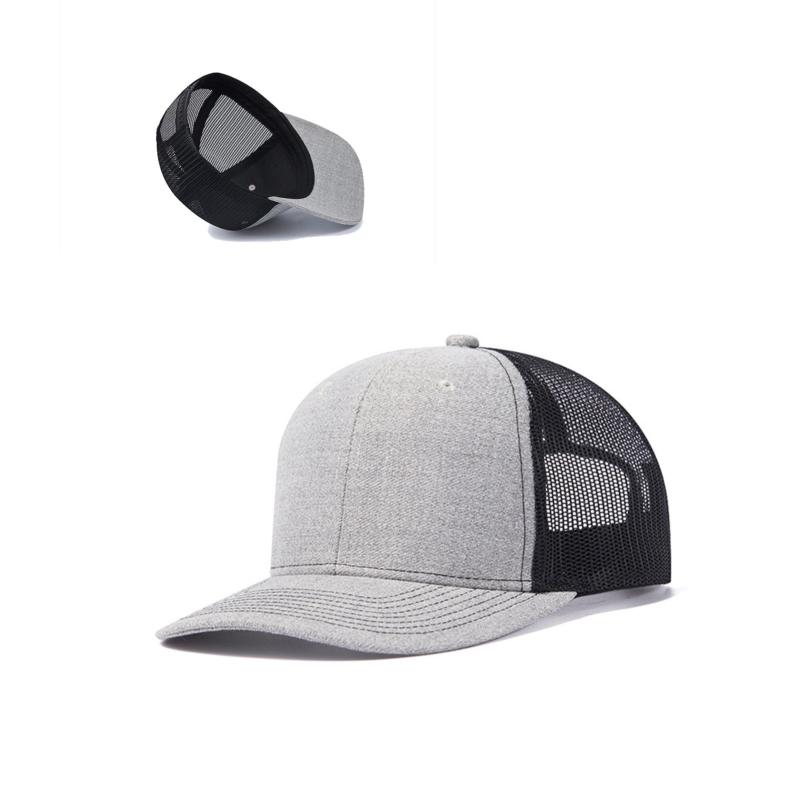 2 pcs Adjustable Mesh Trucker Hat with 4pcs Cap Stickers + 3pcs Wood Sheets for Engraving 2 pcs Adjustable Mesh Trucker Hat with 4pcs Cap Stickers + 3pcs Wood Sheets for Engraving