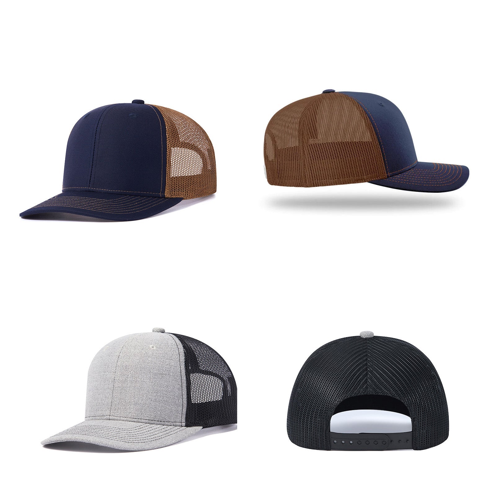 2 pcs Adjustable Mesh Trucker Hat with 4pcs Cap Stickers + 3pcs Wood Sheets for Engraving 2 pcs Adjustable Mesh Trucker Hat with 4pcs Cap Stickers + 3pcs Wood Sheets for Engraving