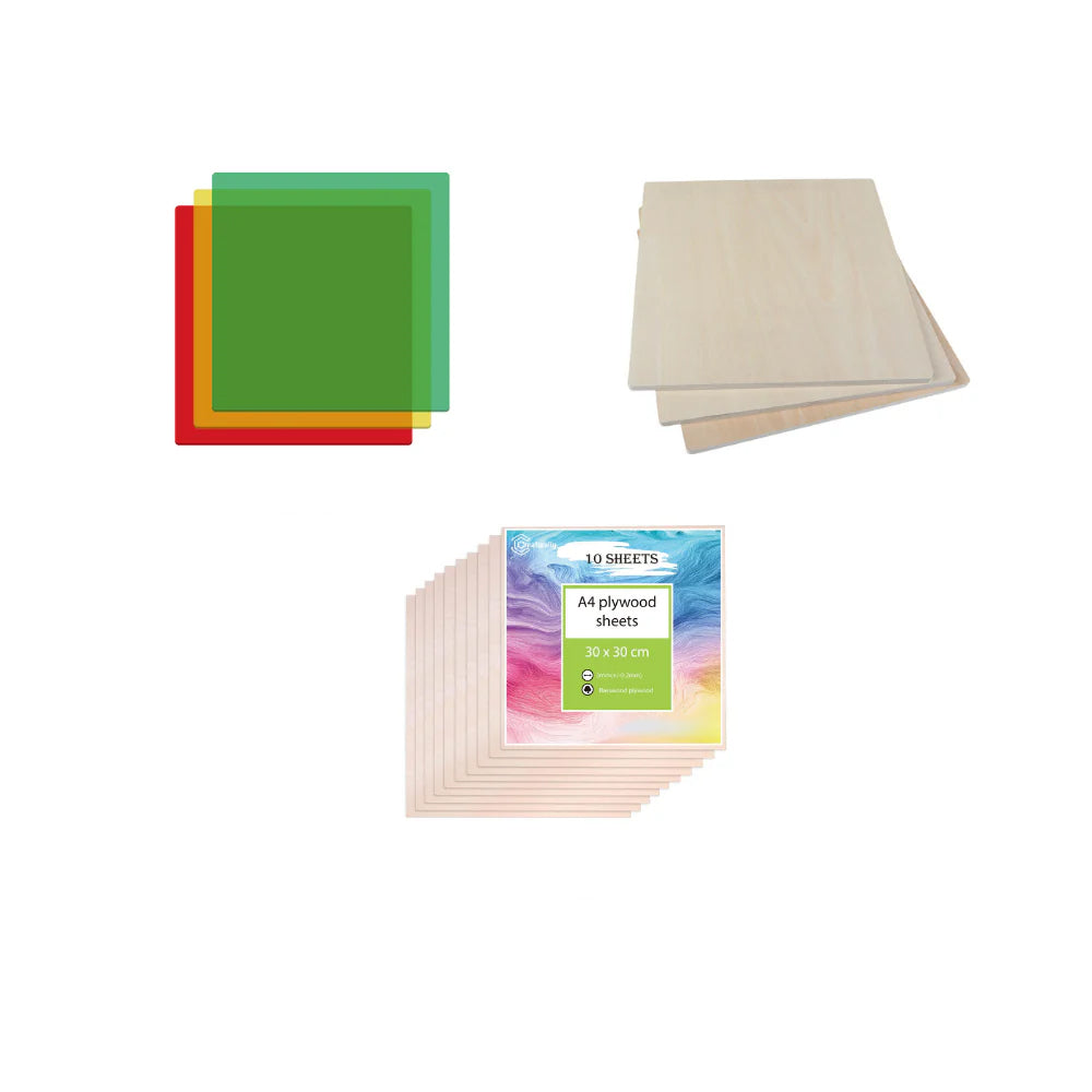 Mega Pack de feuilles de contreplaqué en tilleul