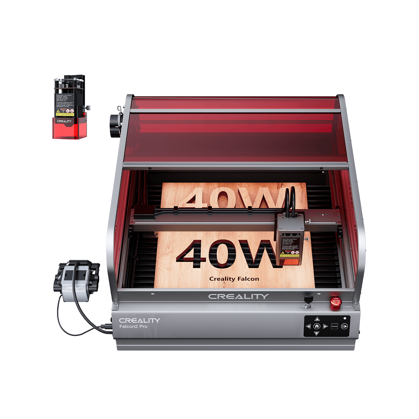 Creality Falcon2 Pro Graveur et découpeur laser à caisson 40W + module laser 1,6W offert