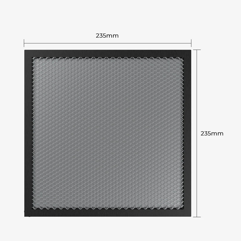 235*235 mm bikakearbetsbord för lasergravör och 3D-skrivare