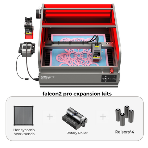 Falcon2 Pro 40W Graveur et Découpeur Laser Encaissé - Parfait pour la Gravure de Bouteilles