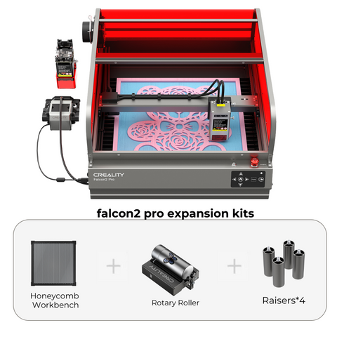 Bundle Falcon2 Pro 40W Enclosed Laser Engraver and Cutter