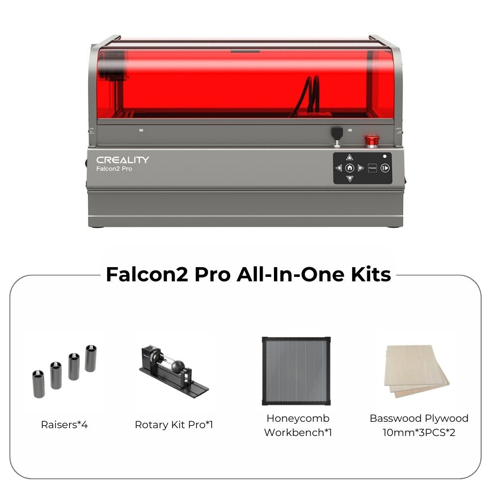 Falcon2 Pro 22W/40W Enclosed Laser Engraver and Cutter