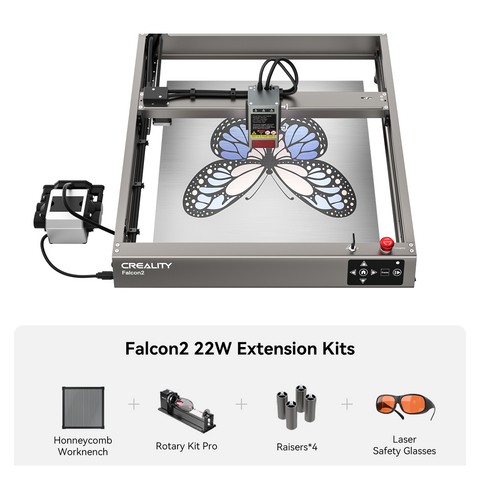 Bundle Falcon2 22W Laser Engraver and Cutter Extension Kits