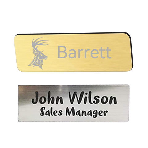 Stainless Steel Name Tags for Laser Engraving - Pack of 4 Colors and 20 Packs