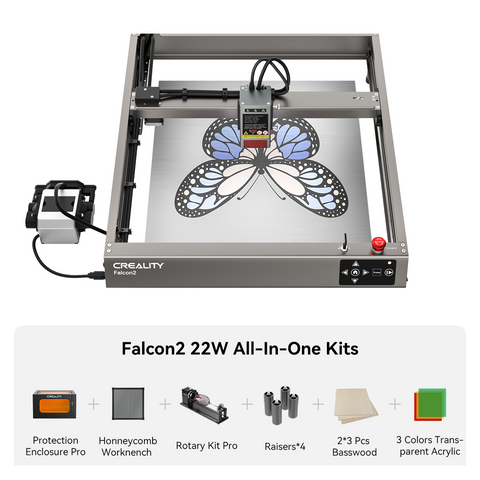 Falcon2 22W Laser Engraver and Cutter All-in-one Kits