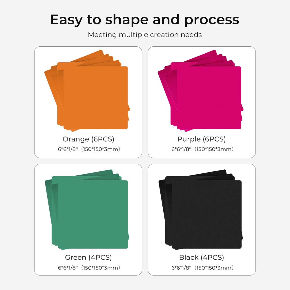 Falcon Series 6'' Acrylic Sheets - 20pcs