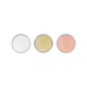 Three round Creality Falcon 3-Color Blank Commemorative Coins for Laser Engraver (6pcs) are arranged in a row against a plain white background.
