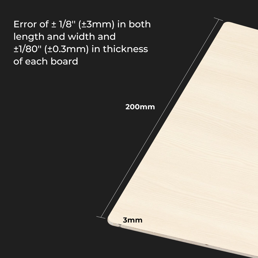 Mega Pack for Creality Falcon Laser Engraving/Cutting Machine 8*8'' Walnut Plywood Sheets Materials