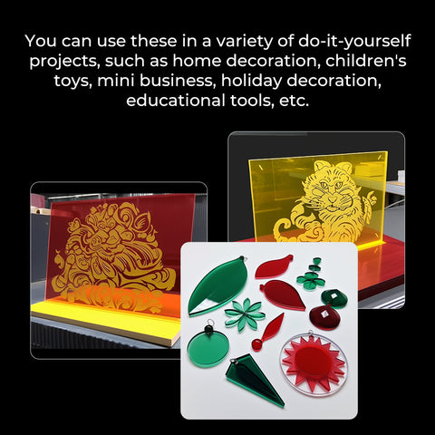 Laser Module Three Colors Transparent Acrylic Sheets Intelligent Recognition