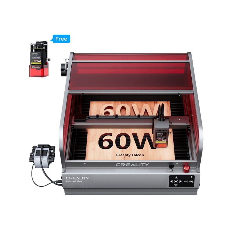 Creality Falcon2 Pro 60W Enclosed Laser Engraver and Cutter