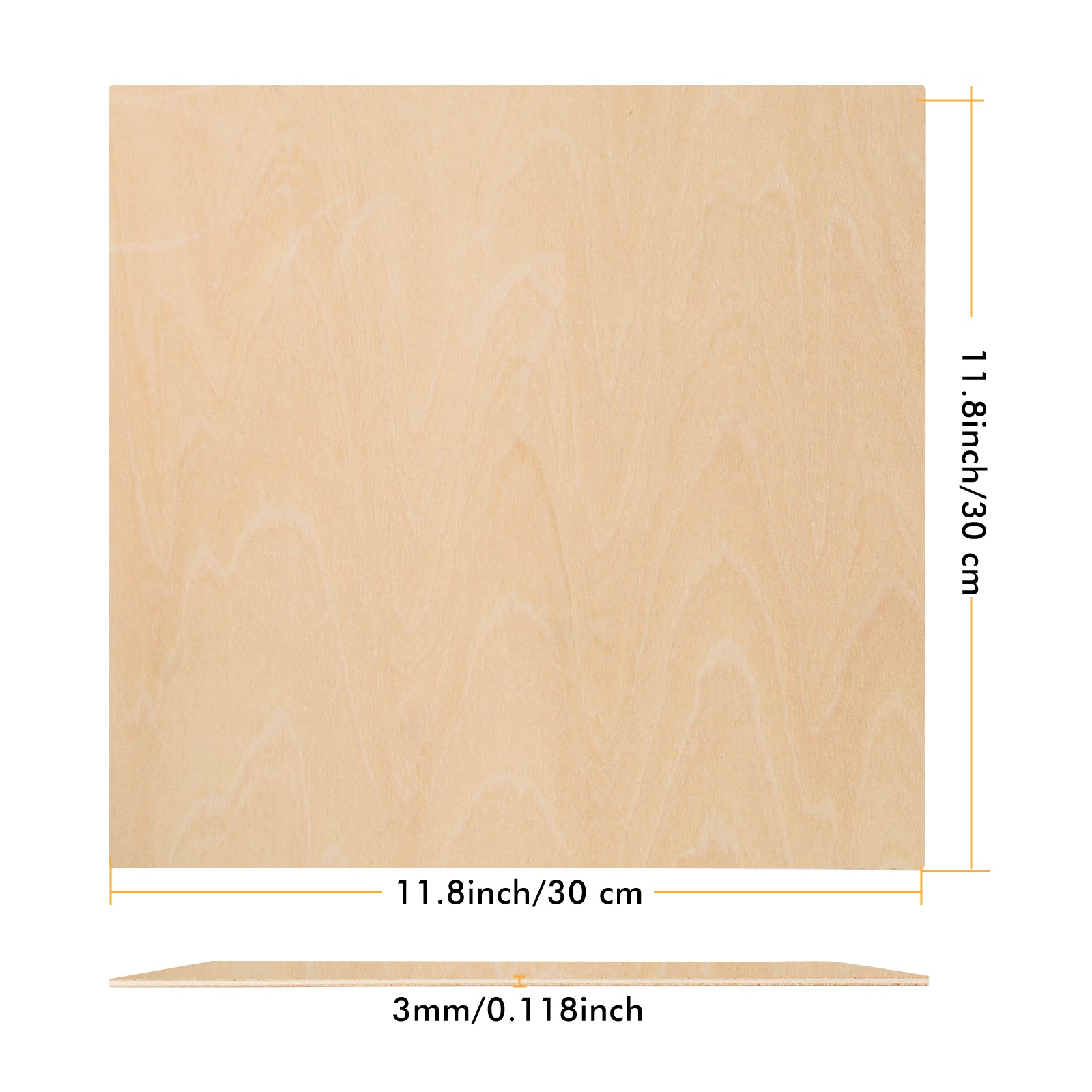 Basswood Plywood Sheets A4 1/8