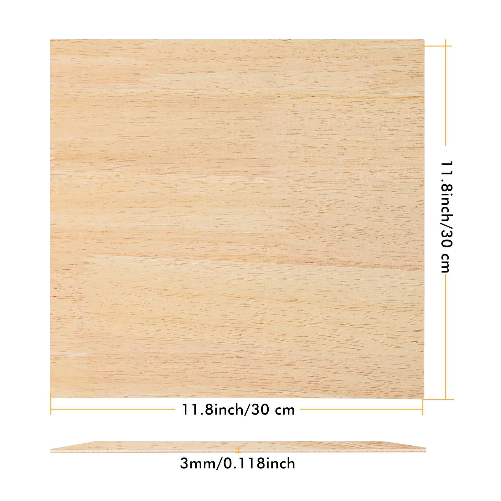 Rubberwood Spliced Plywood 1/8