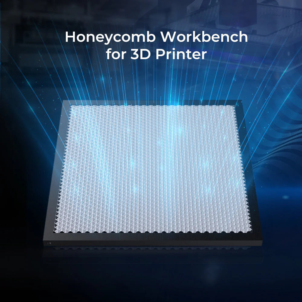 235*235 mm bikakearbetsbord för lasergravör och 3D-skrivare