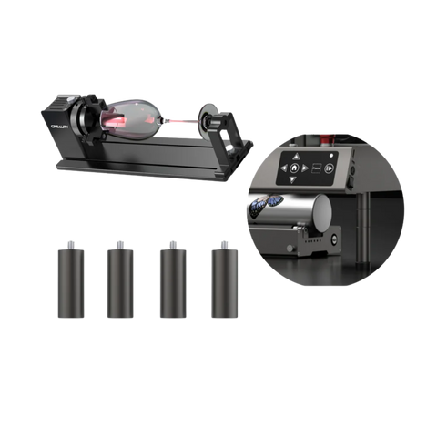 Falcon Rotary Kit Pro with Risers for Curved Surface Engraving