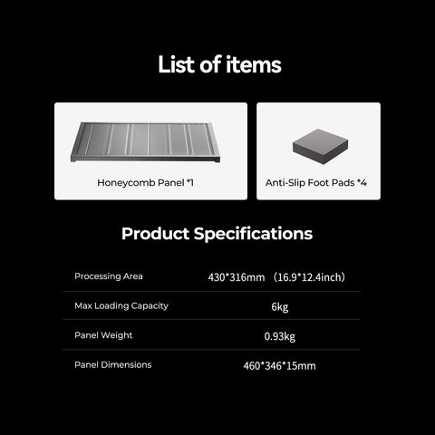 460*346mm Honeycomb Workbench for Falcon A1