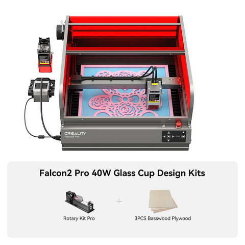 Creality Falcon2 Pro 22W Enclosed Laser Engraver and Cutter