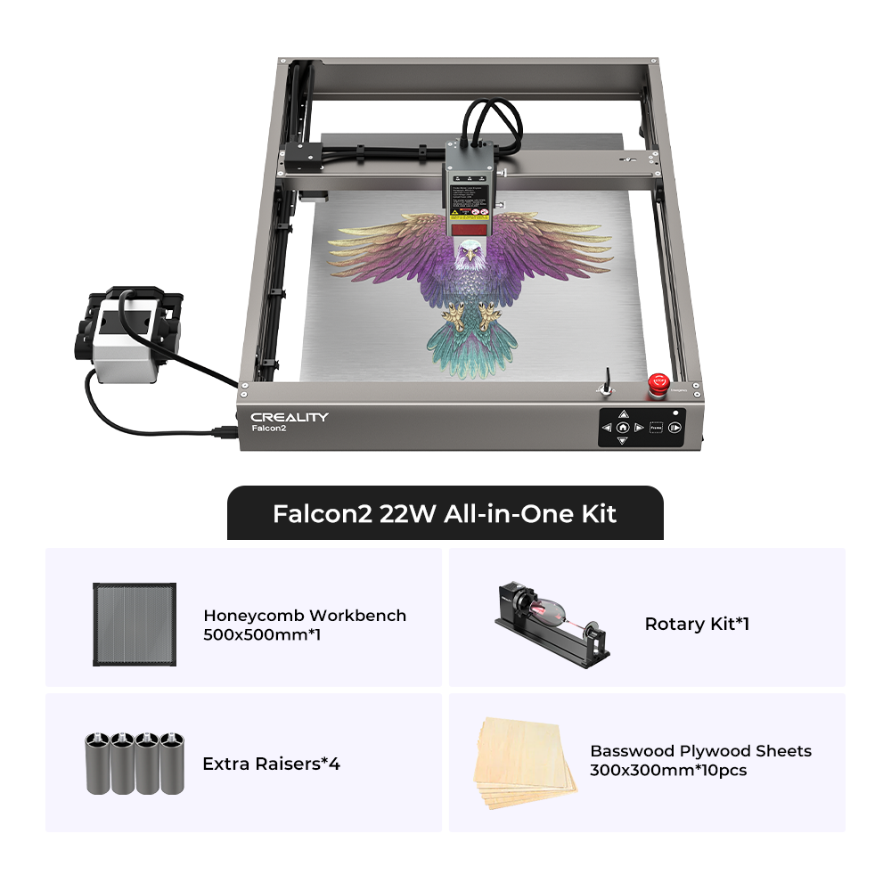 Falcon2 22W  Laser Engraver and Cutter All-in-One Kit