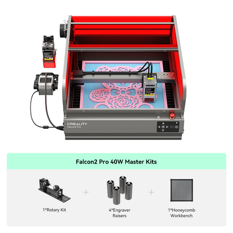 Creality Falcon2 Pro 40W Enclosed Laser Engraver and Cutter