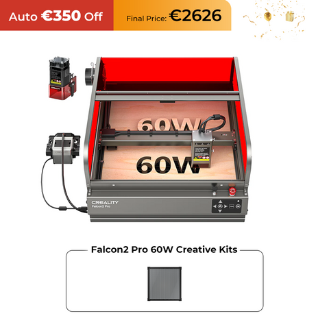 Creality Falcon2 Pro 60W Enclosed Laser Engraver and Cutter