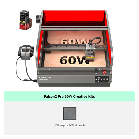 Creality Falcon2 Pro 60W Enclosed Laser Engraver and Cutter