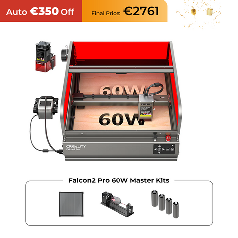 Creality Falcon2 Pro 60W Enclosed Laser Engraver and Cutter