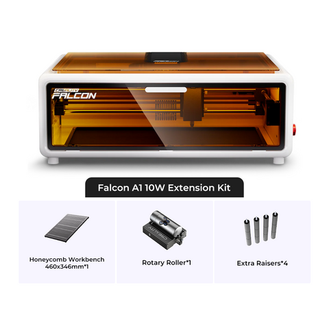 Falcon A1 10W New Enclosed Laser Engraver and Cutter Bundles
