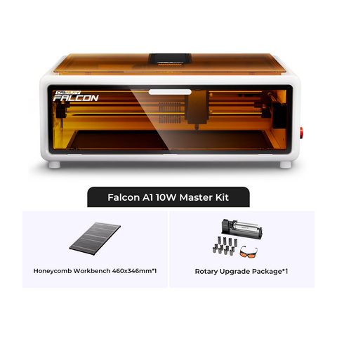 Falcon A1 10W New Enclosed Laser Engraver and Cutter Bundles