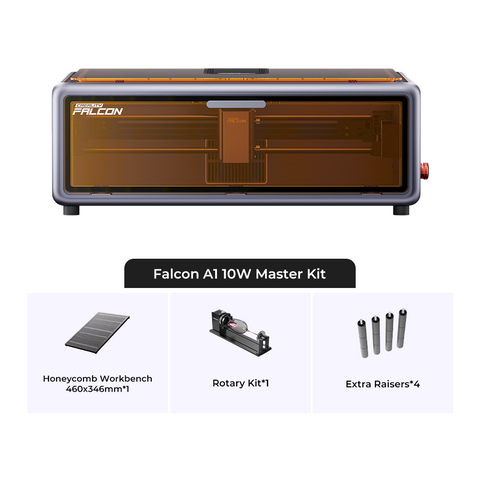 Falcon A1 10W Enclosed Laser Engraver and Cutter Add-on Kit