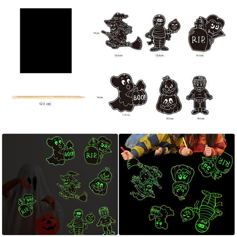 Luminous Scratch Paper Fluorescent Scratch A4 for Laser Engraving - Pack of 50pcs