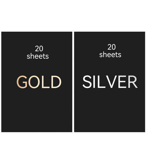 Gold Silver Scratch Paper for Laser Engraving A4 - Pack of 40pcs