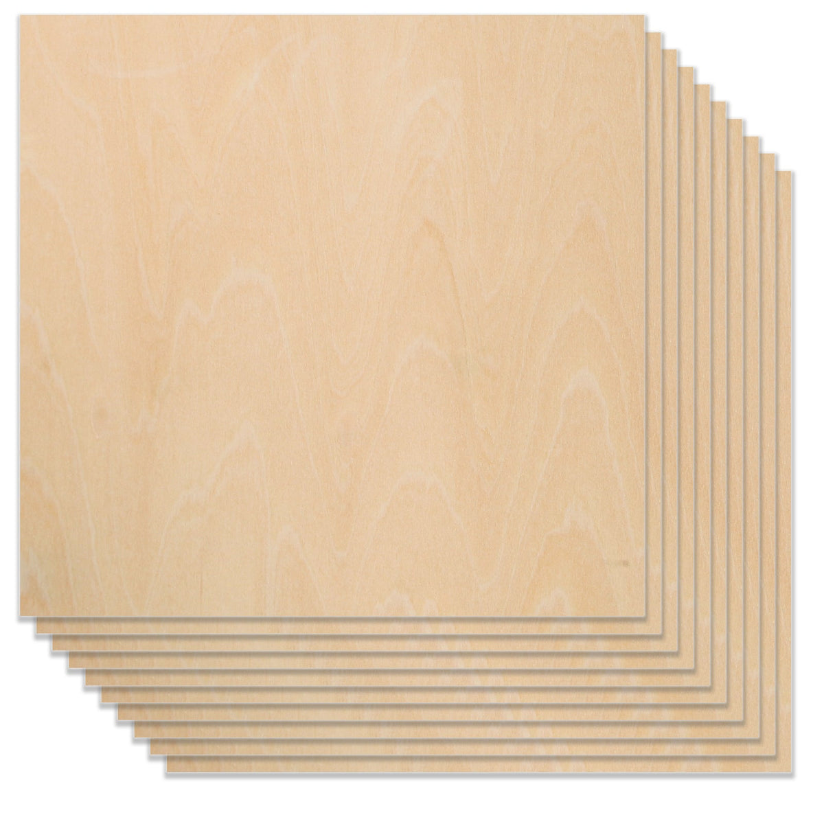 Plywood Sheets 11.8*11.8*1/8” A4 for Laser Engraving and Cutting - Pack of 10pcs