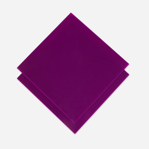 Purple Opaque Acrylic Sheets 12"x12"x1/8" for Laser Cutting - 3pcs