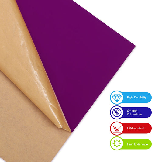 Purple Opaque Acrylic Sheets 12"x12"x1/8" for Laser Cutting - 3pcs 2000