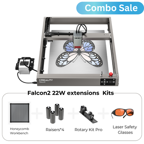 Bundle Falcon2 40W Laser Engraver and Cutter Extension Kits