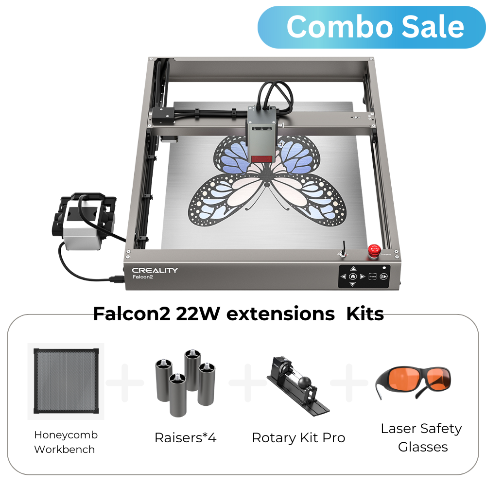 Bundle Falcon2 22W Laser Engraver and Cutter Extension Kits