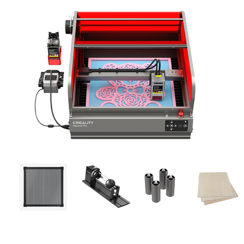 Falcon2 Pro 40W Enclosed Laser Engraver and Cutter Master Engraving Bundle