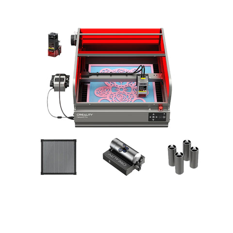 Falcon2 Pro 40W Enclosed Laser Engraver and Cutter Bundle - Perfect for Bottle Engraving