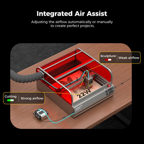 Bundle Falcon2 Pro 40W Enclosed Laser Engraver and Cutter