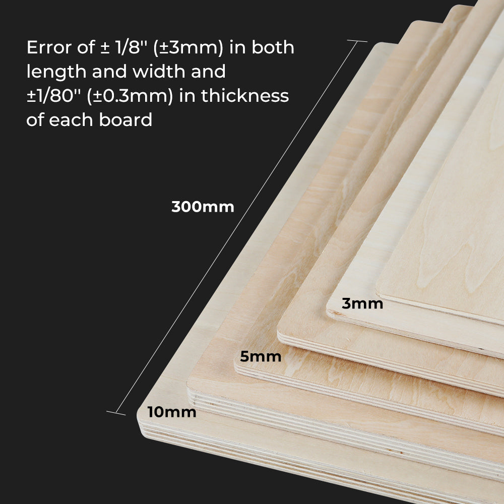 8*8*1/8'' Laser Module Basswood Plywood Sheets